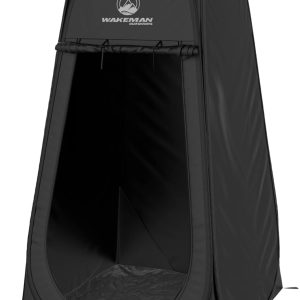 Pop Up Pod – Privacy Shower Tent, Dressing Room, or Portable Toilet Stall with Carry Bag for Camping, Beach, or Tailgate by Wakeman Outdoors